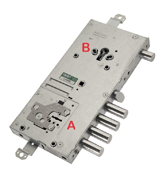 Замок врезной сувальдный Mottura-54.J916H8B05DC4C левый