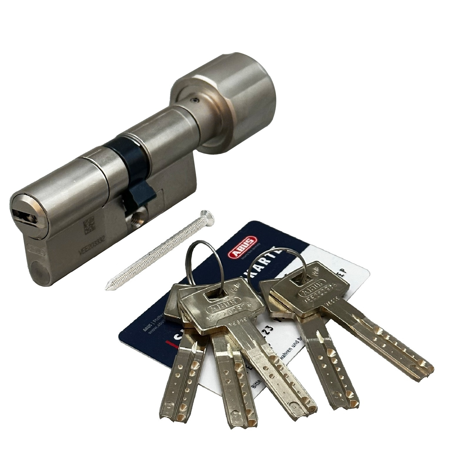 Механизм цилиндровый ABUS VELA 2000 200(100x100В) ключ/вертушка MX NI (5 key)