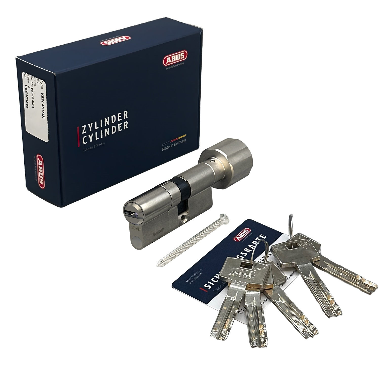 Механизм цилиндровый ABUS BRAVUS 4000 100(65x35В) ключ/вертушка MX NI (5 key)