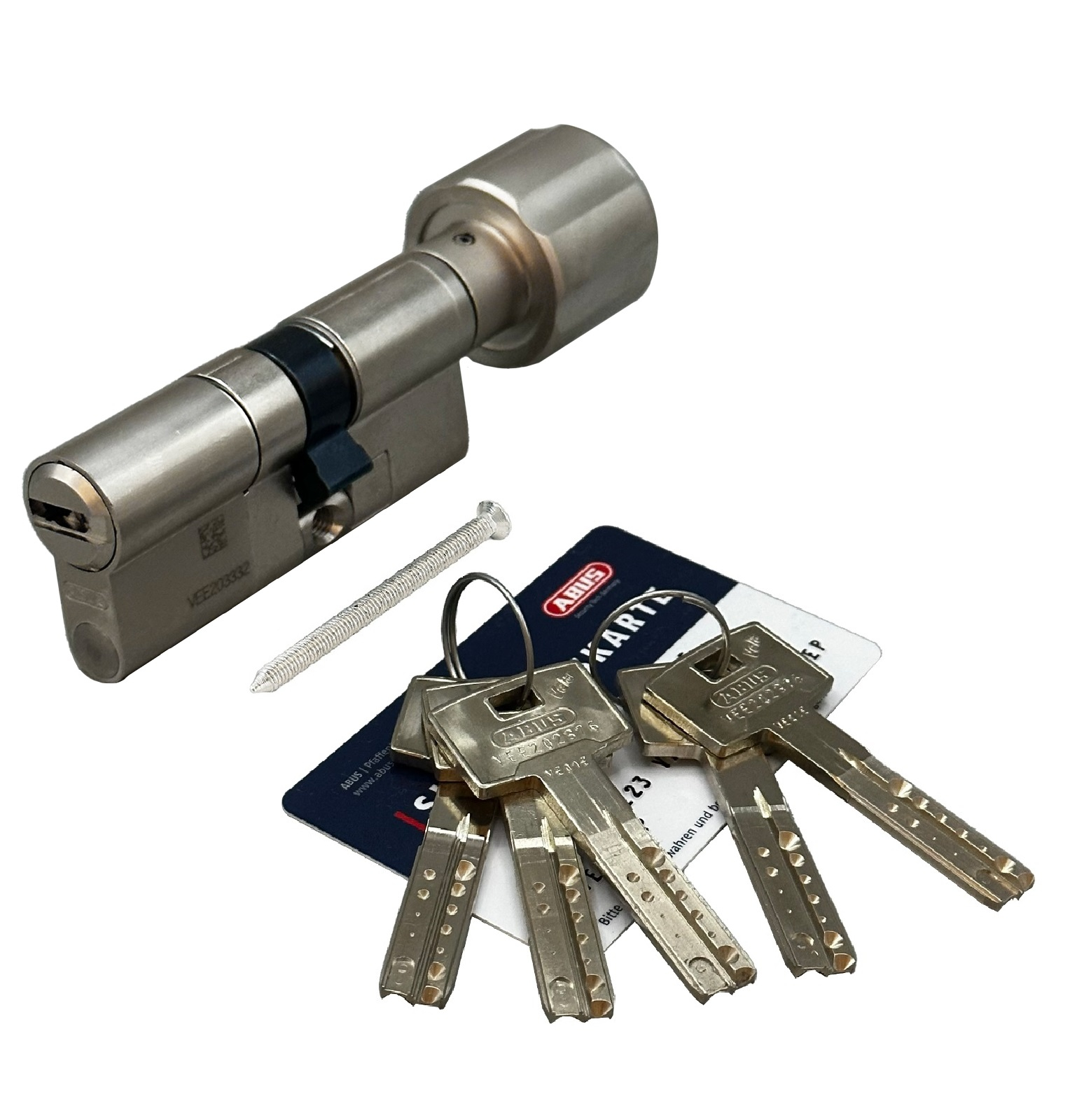 Механизм цилиндровый ABUS VELA 2000 130(55x75В) ключ/вертушка MX NI (5 key)